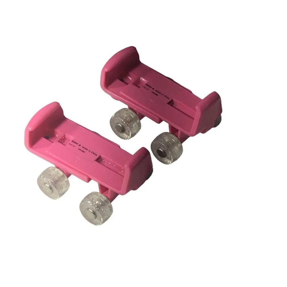 Build-A-Bear pink roller skates glitter wheels adjustable 15–18